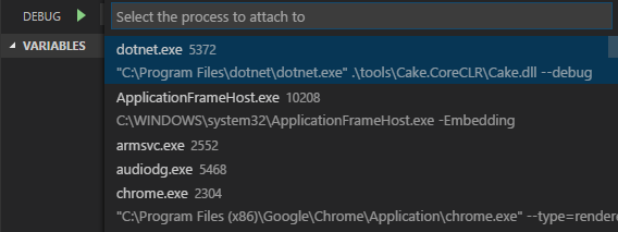 Select process